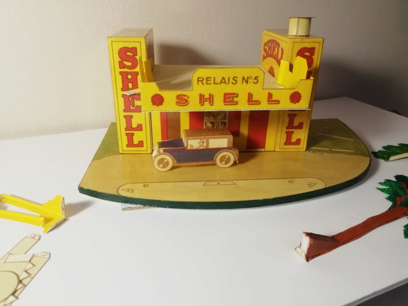 station Shell 1933 papercraft vintage + kiosque  Img_3038