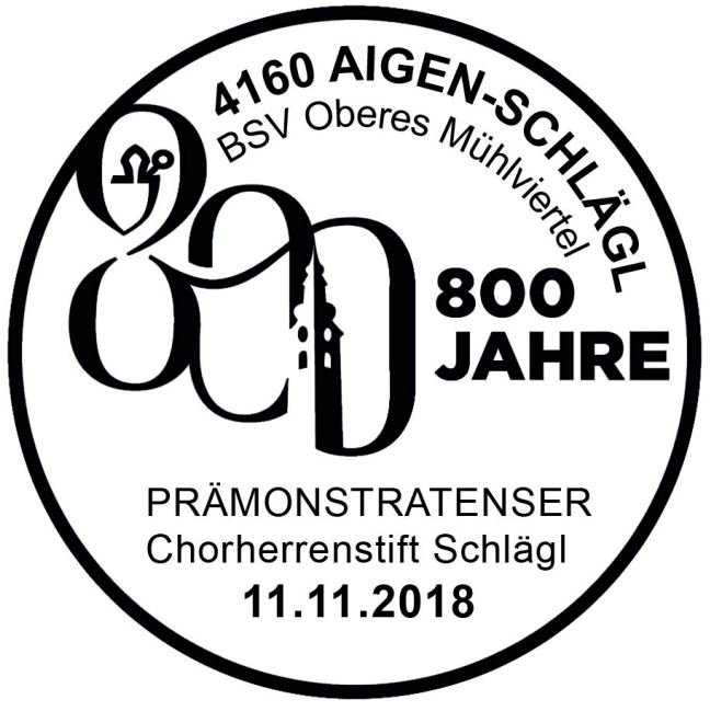 jahre - Sondermarke 800 Jahre Stift Schlägl Schlzi11