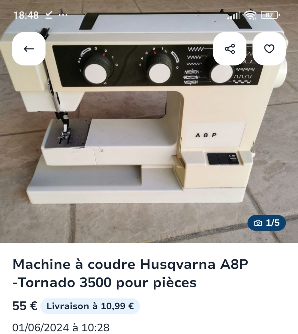 A4P : Pfaff ou pas ?? non, en fait machine suédoise Screen99