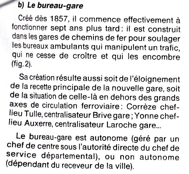 Fonctions des "Bureaux gare" Bureau10