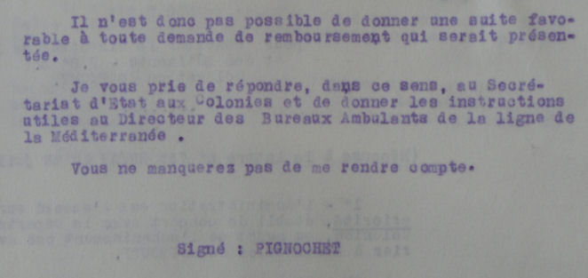 Lettre de 1940 de Lyon pour Djibouti arrivée en 1941 Note_113
