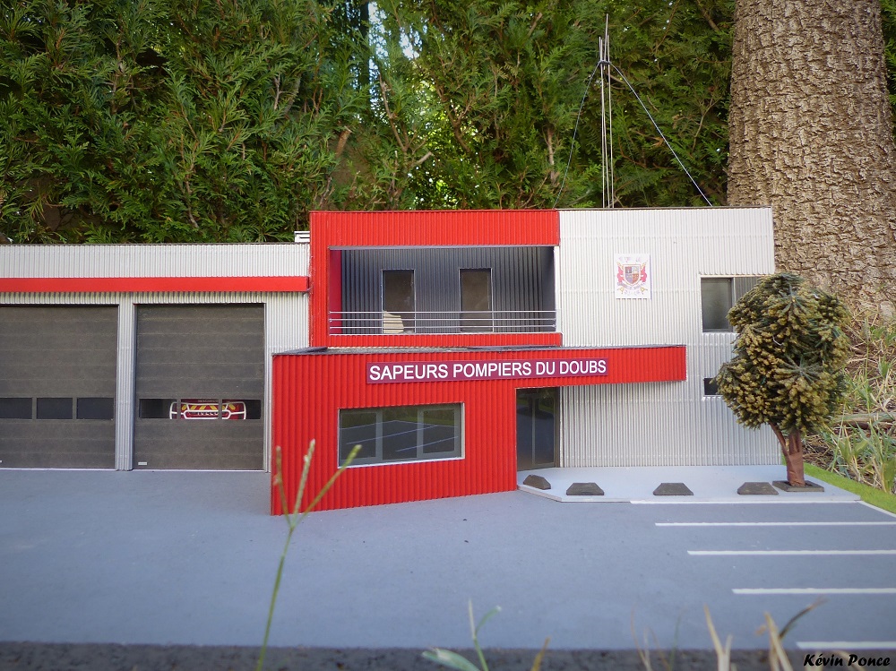 Maquette n°041 : La Caserne de Pompiers du Doubs 2016-029