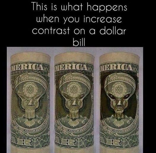 One Dollar Bill Alien Eye D jem2? Alien-10