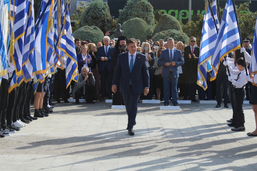 Παρουσία του Αναπληρωτή Υπουργού Εξωτερικών και βουλευτή της ΝΔ του Δυτικού Τομέα Αθηνών Μιλτιάδη Βαρβιτσιώτη στον Εορτασμό της Εθνικής Επετείου της 28ης Οκτωβρίου 01_var19