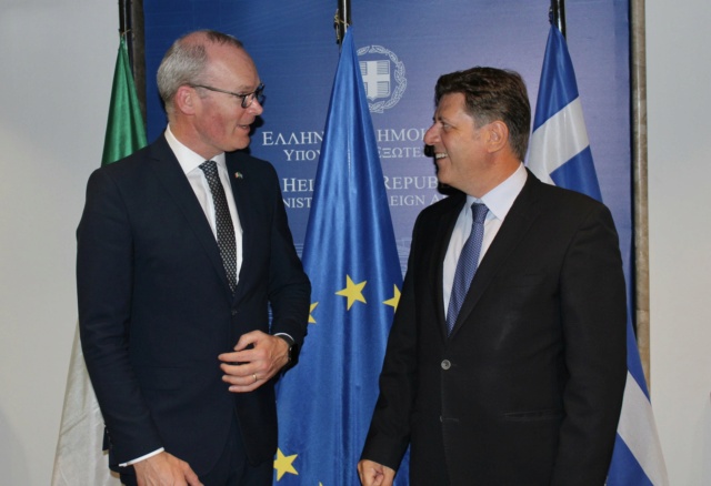 Συνάντηση Αναπληρωτή Υπουργού Εξωτερικών, Μιλτιάδη Βαρβιτσιώτη, με τον Υπουργό Εξωτερικών & Υπουργό Άμυνας της Δημοκρατίας της Ιρλανδίας, Simon Coveney Varvit18