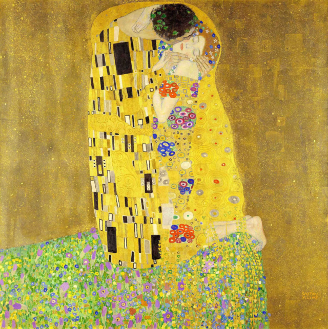 Metáfora. Poemas sobre cuadros. Gustav Klimt, El beso (1908) 04_el_10