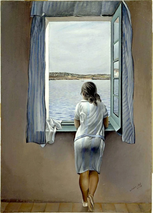 Metáfora. Poemas sobre cuadros. Salvador Dalí. Muchacha en la ventana (1925) 07_muj10