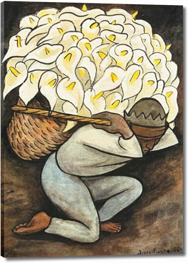 Metáfora. Poemas sobre cuadros. Diego Rivera. Hombre cargando alcatraces (1944) 10_die11
