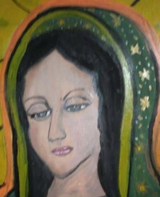 Virgencitade Guadalupe (pintura acrílica en madera) Edith_11