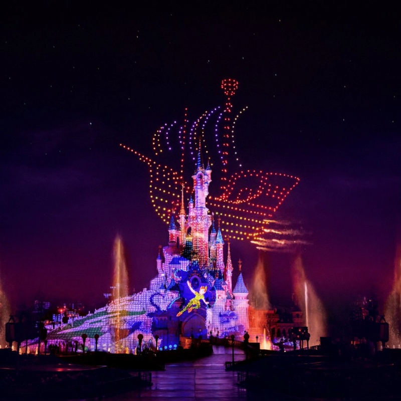 Disney Electrical Sky Parade Spectacle de drones [Parc Disneyland