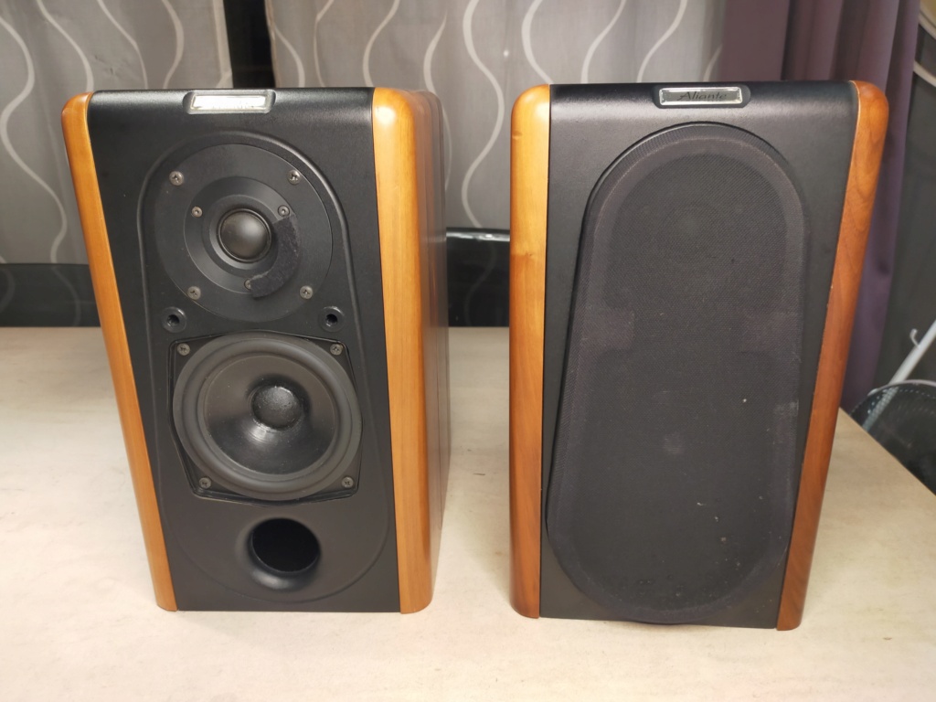 Aliante Bookshelf Speakers (with solid walnut finished)  Img20213