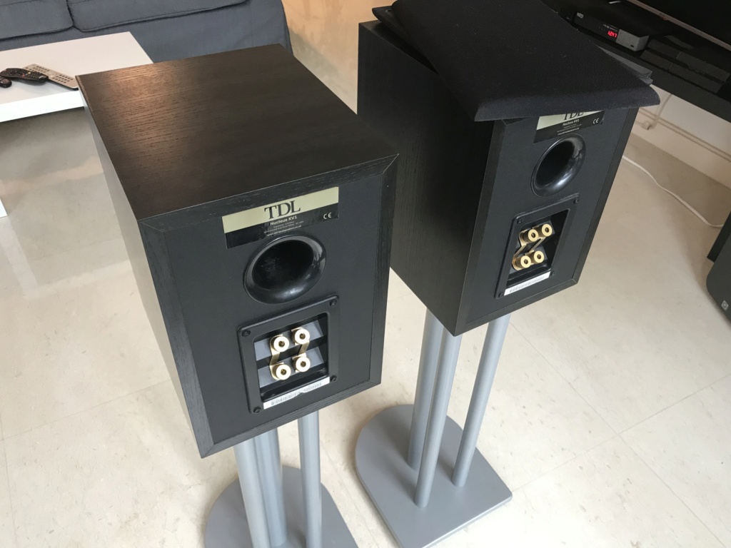 TDL Nucleus KV1 Bookshelf Speakers & Atacama Nexus i Speaker Stands Img_7611