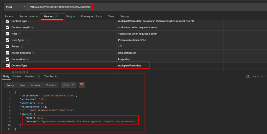 Envio XML por API - POST 2-envi10