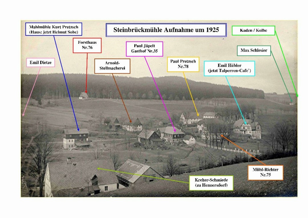 Steinbrückmühle um 1925  Steinb10