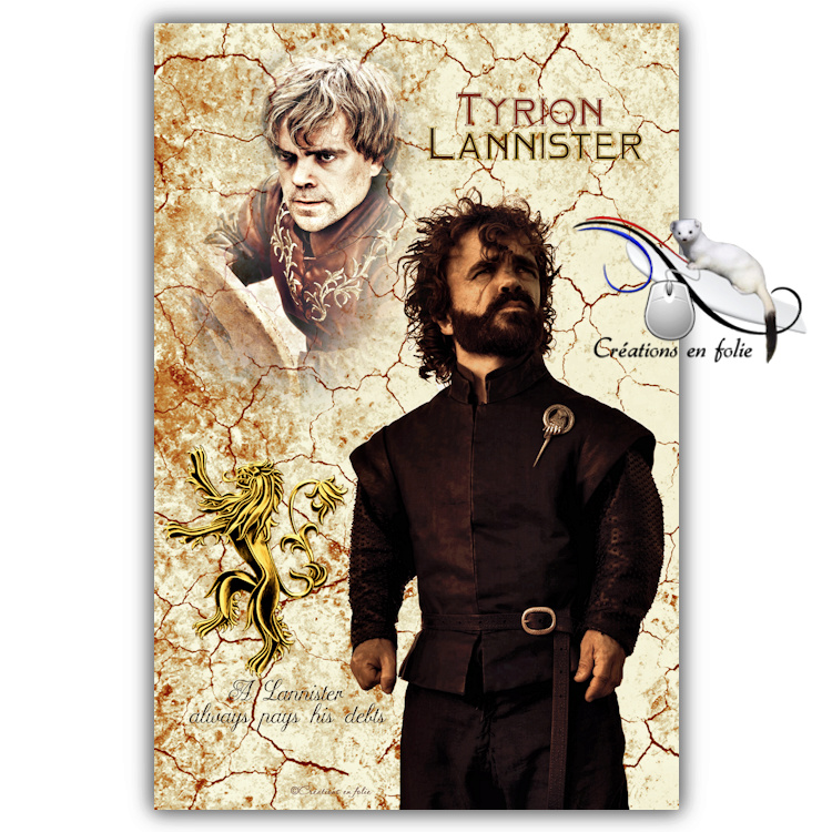 CADRE CRÉATION GAME OF THRONES, TYRION LANNISTER Cadre_48
