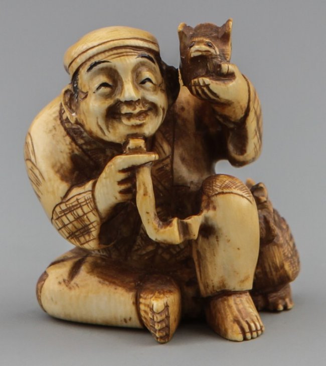 Netsuke pipant 17560910