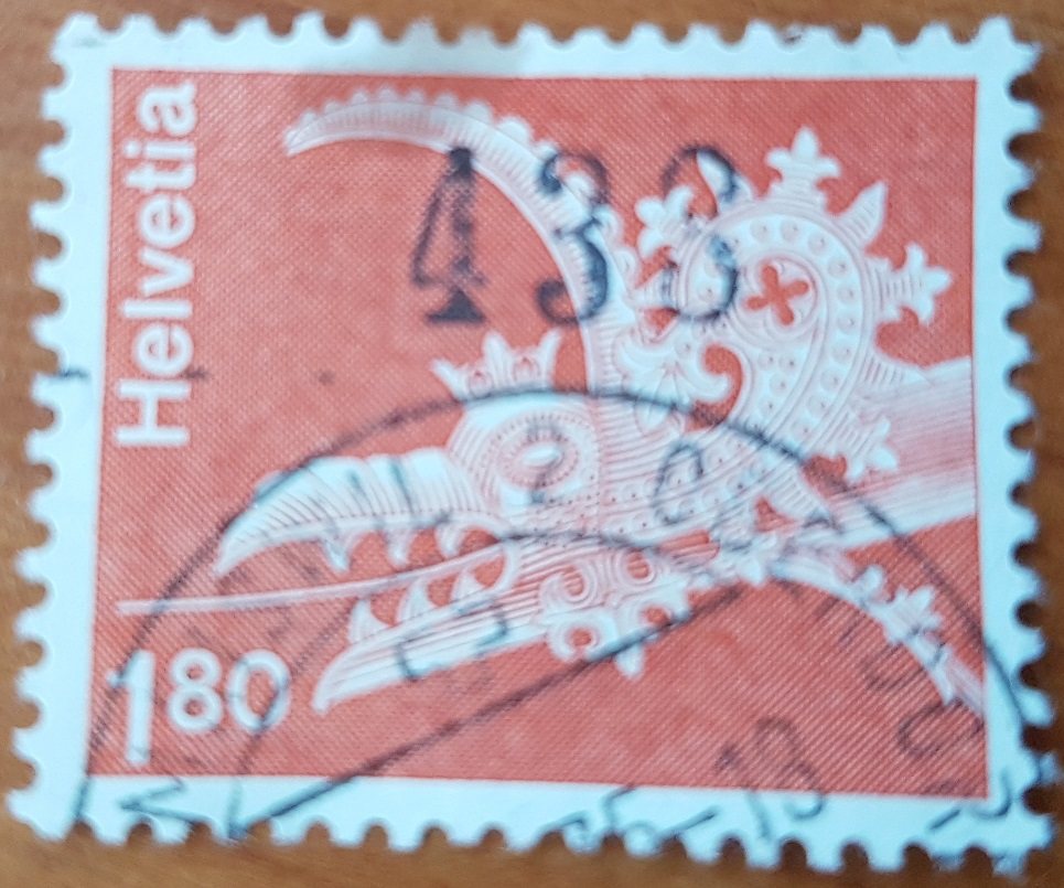 Nummer auf einer Briefmarke Timbre13