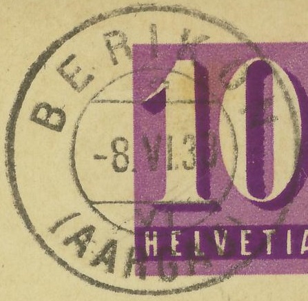 Stempel - Kanton Aargau - Stempel von Orten mit mehr als 1000 Einwohnern Beriko10