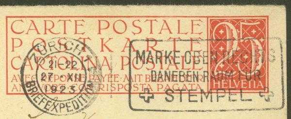 Ganzsachenpostkarten - Ausgaben 1900 bis 1934 P_89_f12