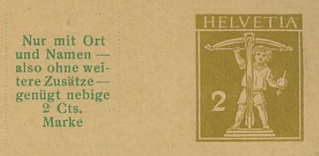 Private Ganzsachenpostkarten - Wertstempel Tellknabe und Helvetia (Ausgabe 1909) Pp_44_10