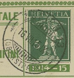 Private Ganzsachenpostkarten - Wertstempel Tellknabe und Helvetia (Ausgabe 1909) Pp_45_12