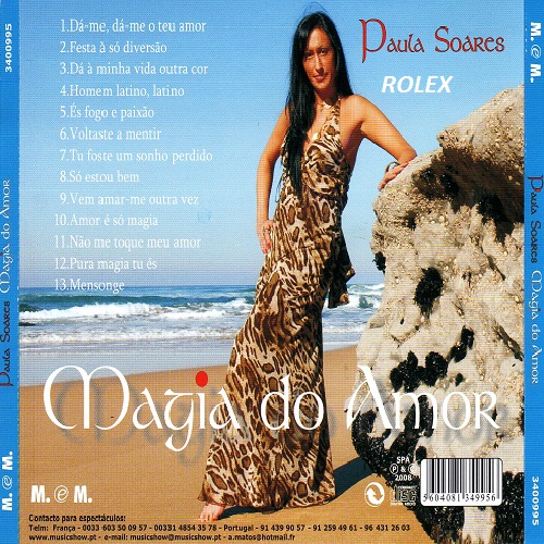 Paula Soares - Magia do Amor 2008(Reliquias 2020) Costas18