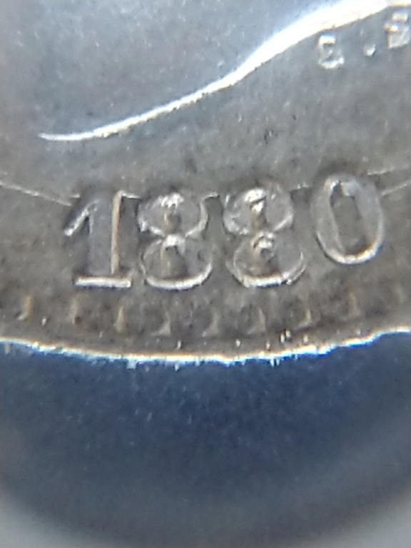 50 céntimos 1880. Alfonso XII. Con doble error? 2019-014