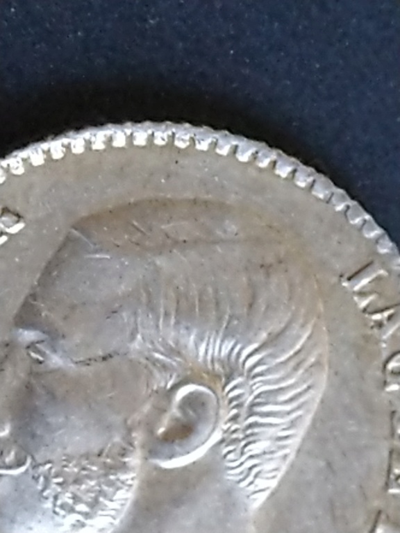 50 céntimos 1880. Alfonso XII. Con doble error? 2019-019