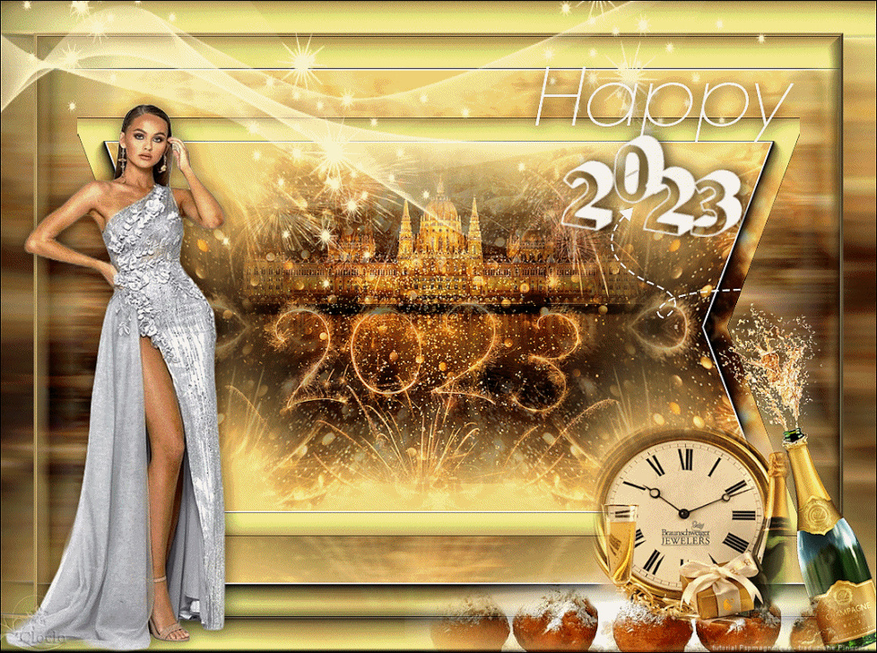 Nieuwjaars les  Happy New Year 2023  Nieuw Cloclo16