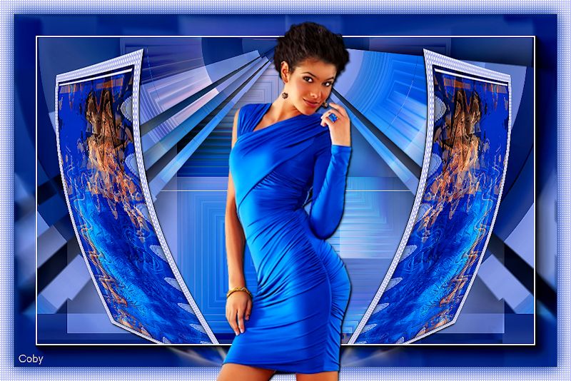 Tag lessen 2 - Model in Blue Coby61