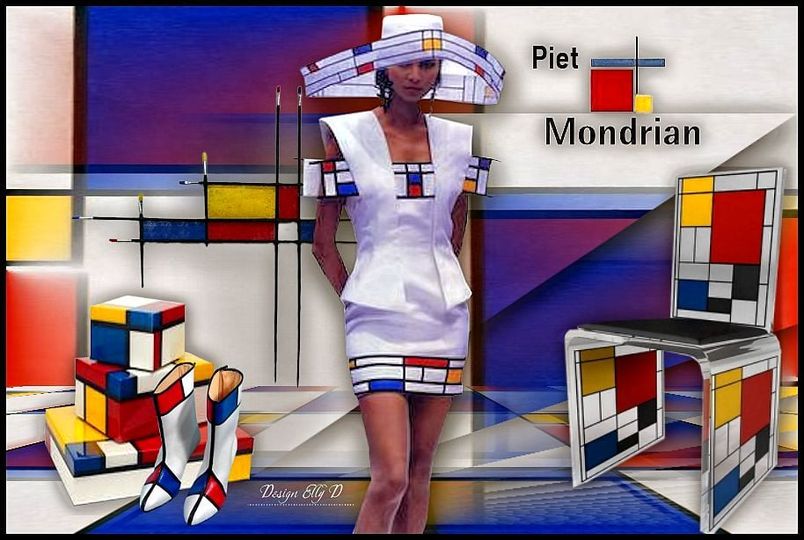 Tag lessen 1 - Piet Mondriaan  Elly15