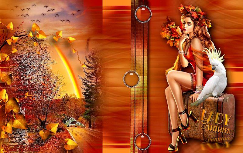 Herfst/Autumn - Lady in autumn forest Ineke43