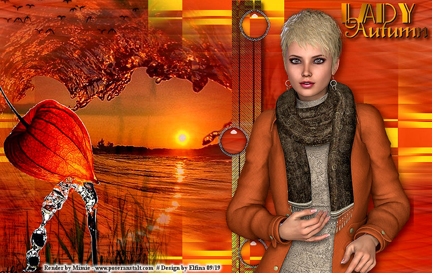 Herfst/Autumn - Lady in autumn forest Lady_i14