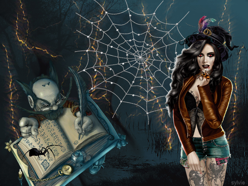 Halloween -  Sprookjesboek   Sylvie10