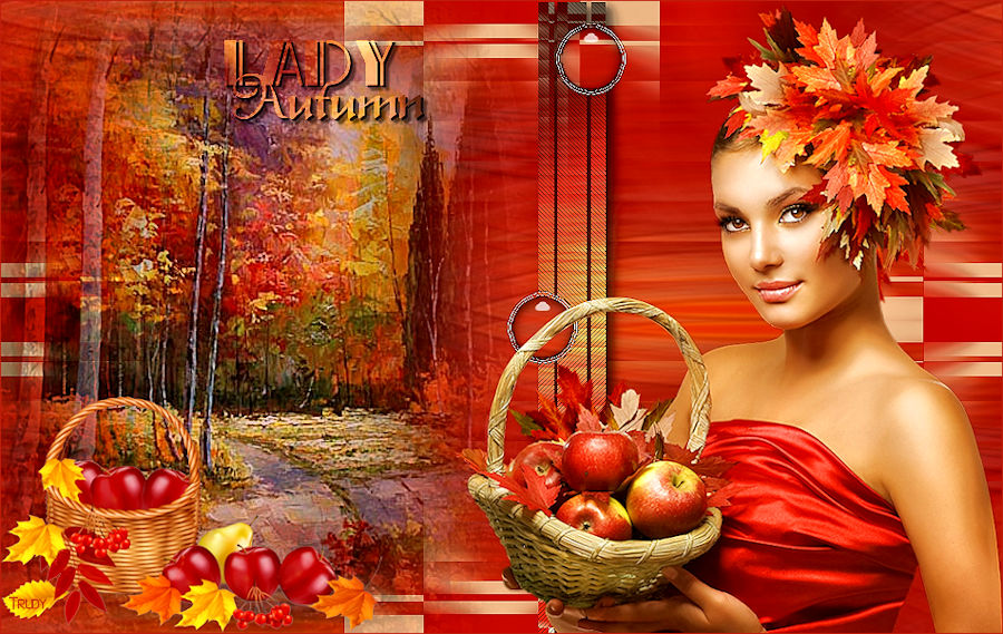 Herfst/Autumn - Lady in autumn forest Trudy_12