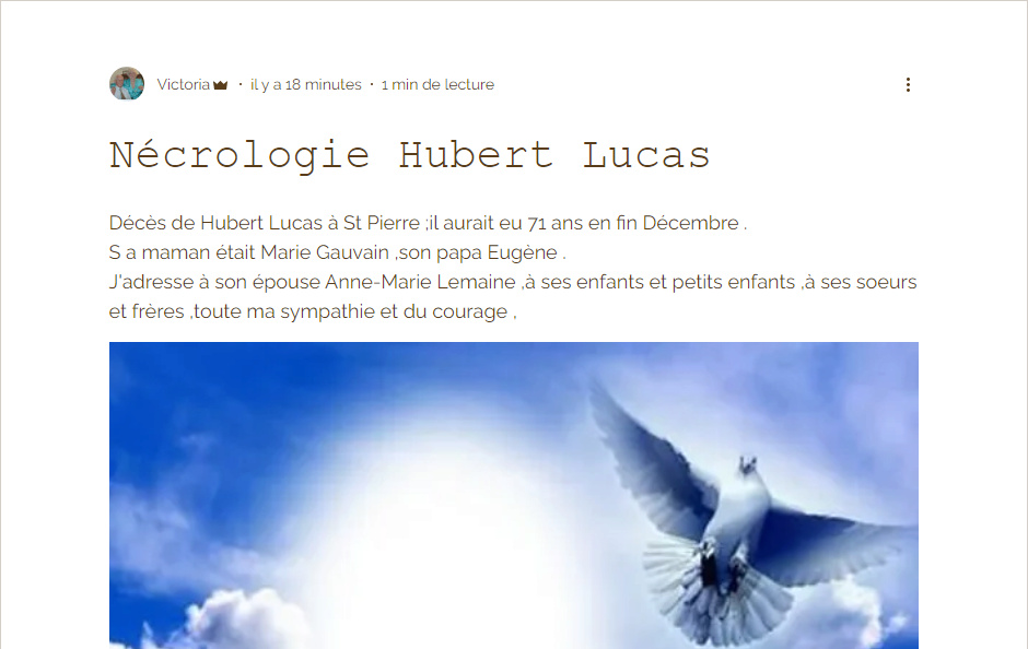 NÉCROLOGIE HUBERT LUCAS 1122