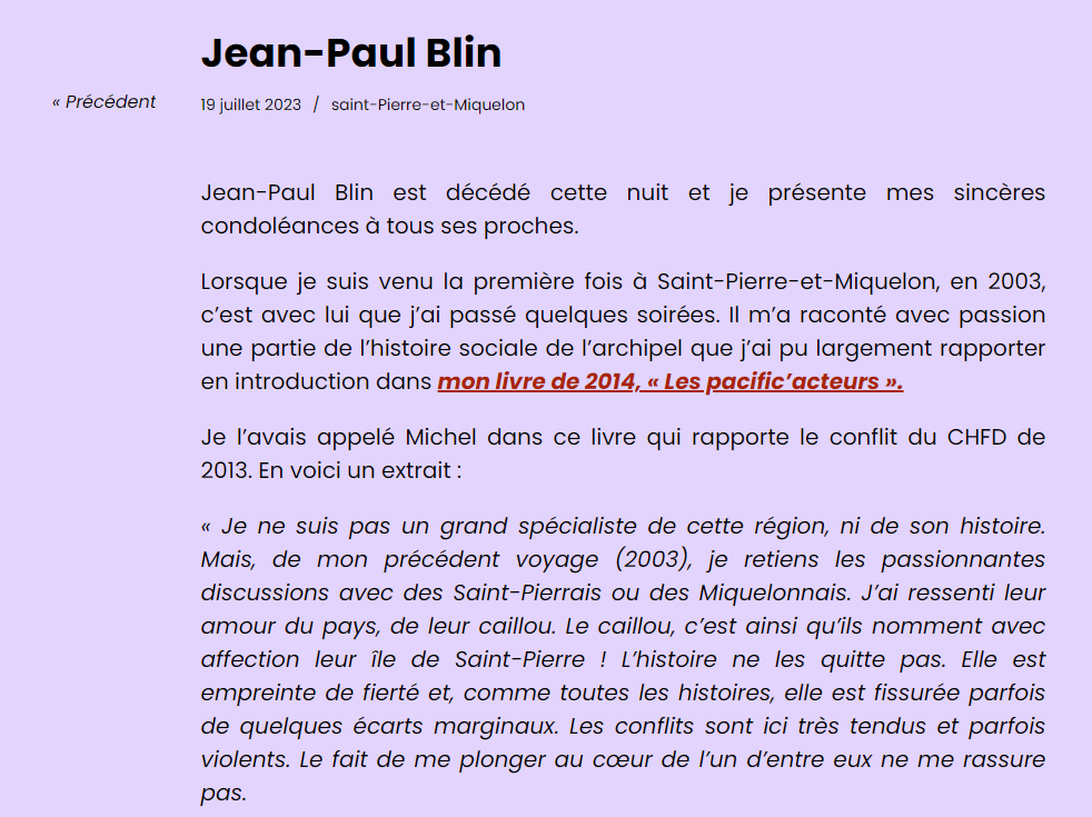 NÉCROLOGIE JEAN PAUL BLIN 126