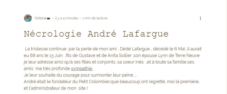 NÉCROLOGIE ANDRÉ LAFARGUE 130