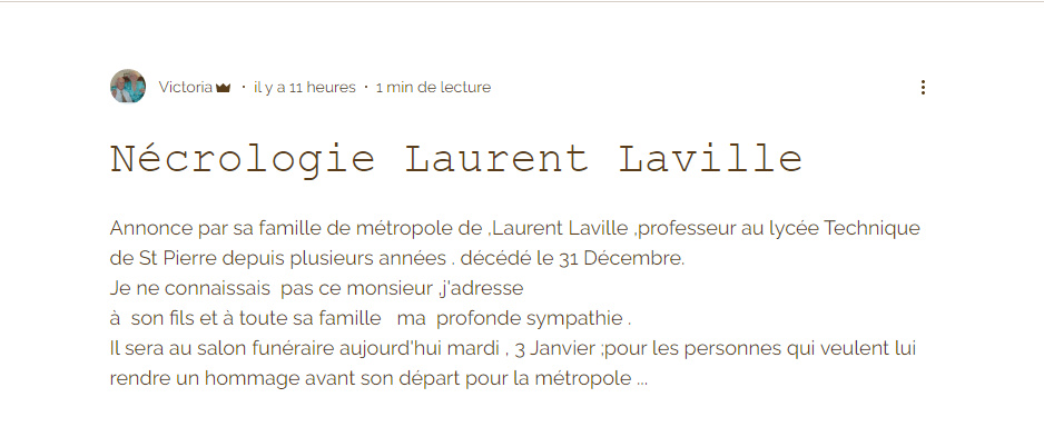 NÉCROLOGIE LAURENT LAVILLE 630