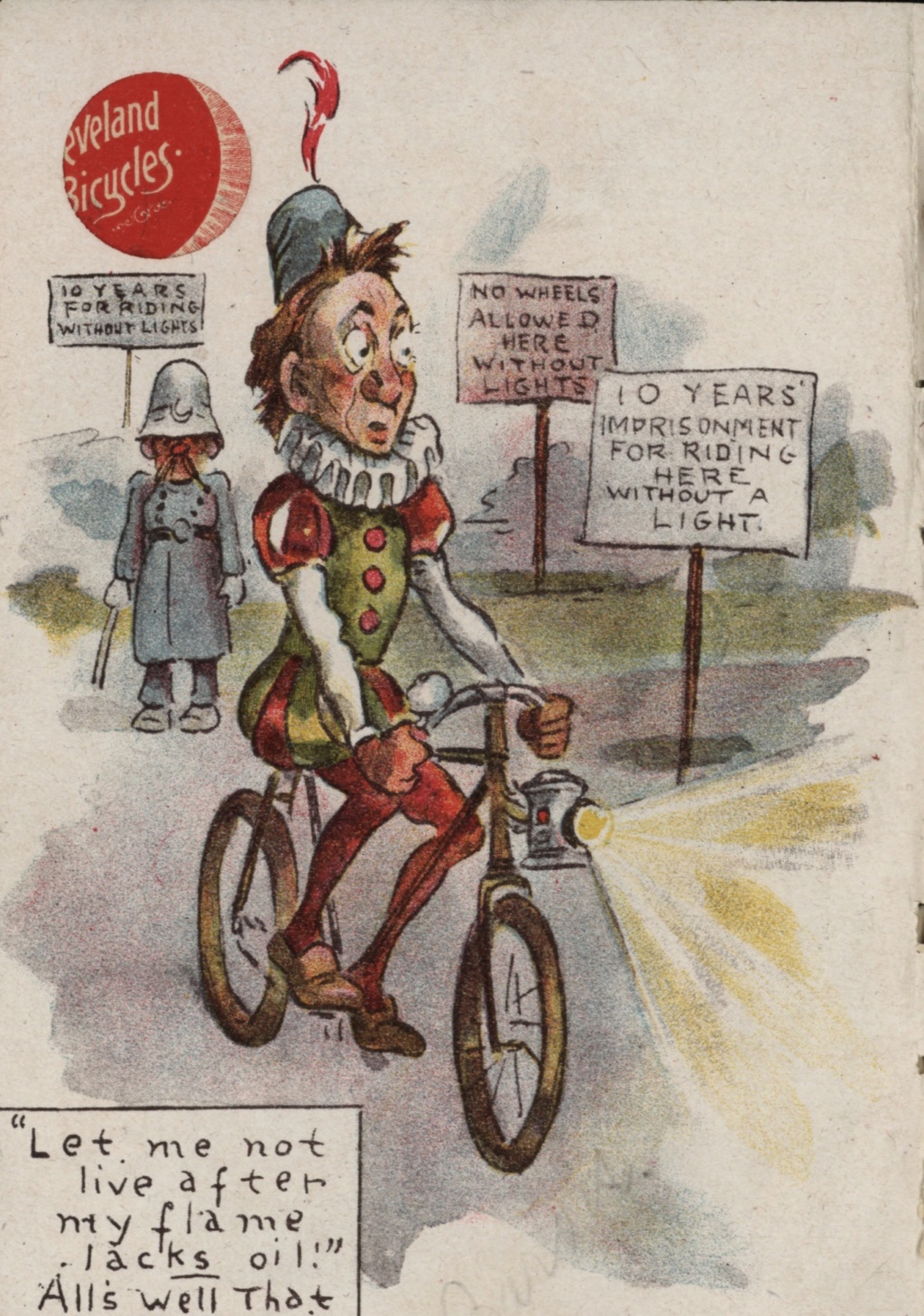 CLEVELAND: et Shakespeare ferait du vélo... 1896 410
