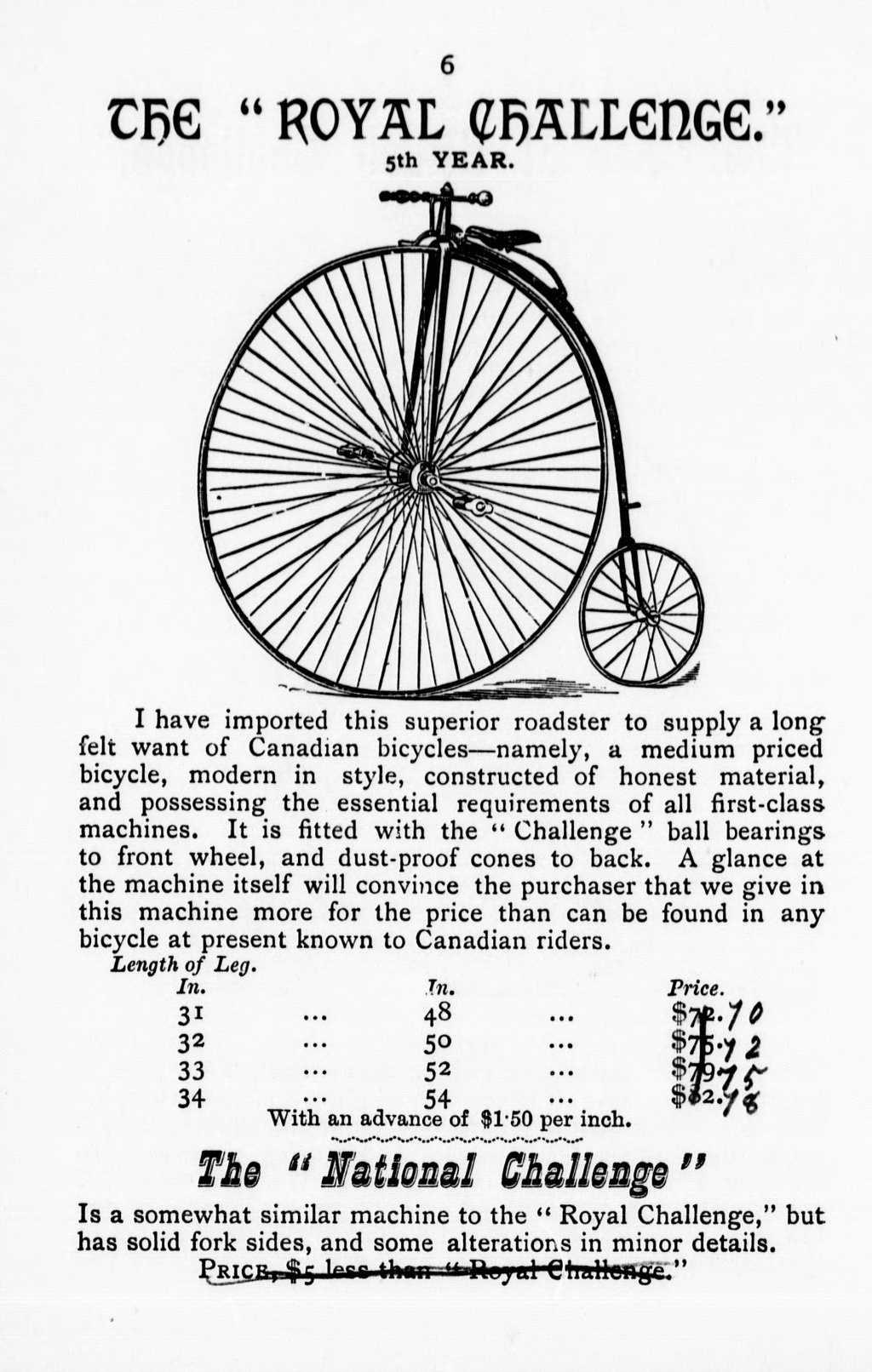 catalogue - Catalogue "CHALLENGE" de la Singer & Co 1883 714