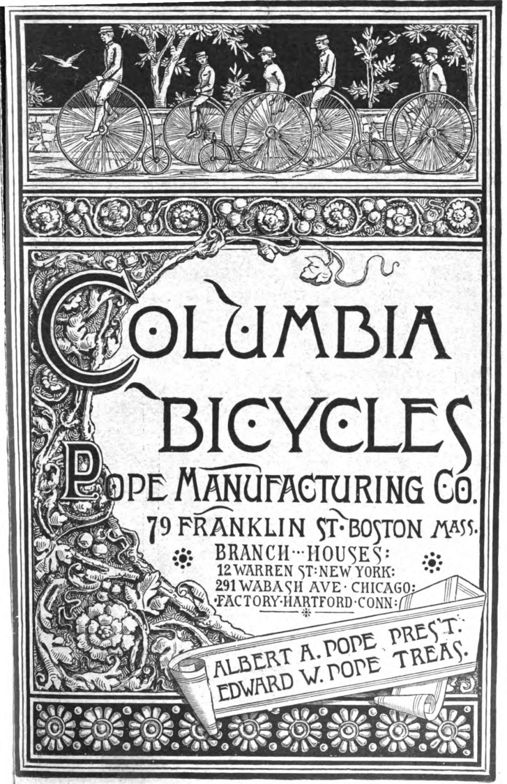 Catalogue Columbia Cycles de 1888 A10