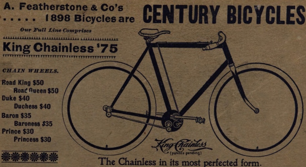 King Chainless "CENTURY BICYCLES" King_c10