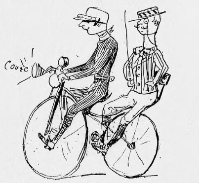 Vélocipédistes de 1891 (dessins et caricatures) Vzoloc15