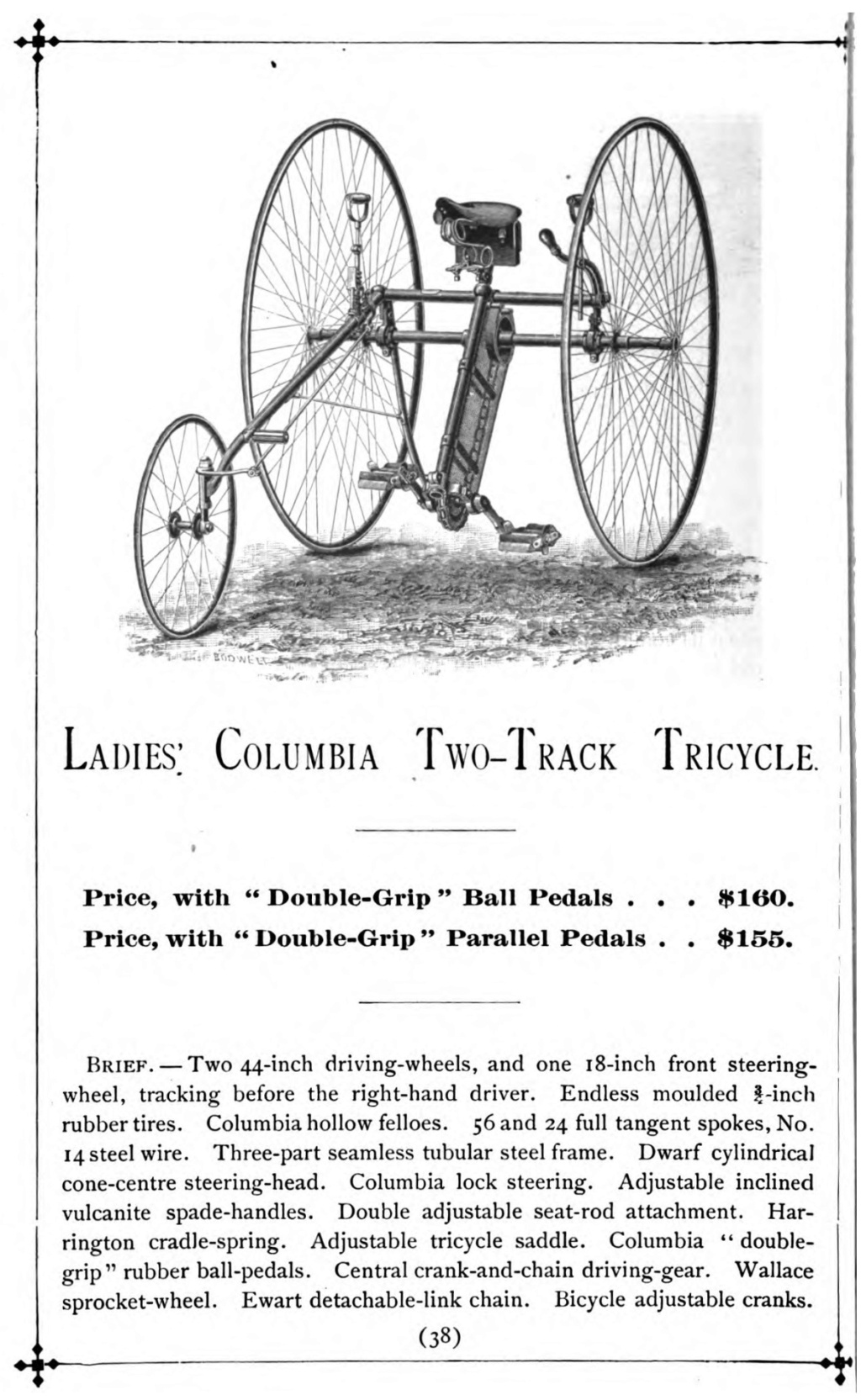 Catalogue Columbia Cycles de 1888 Y10