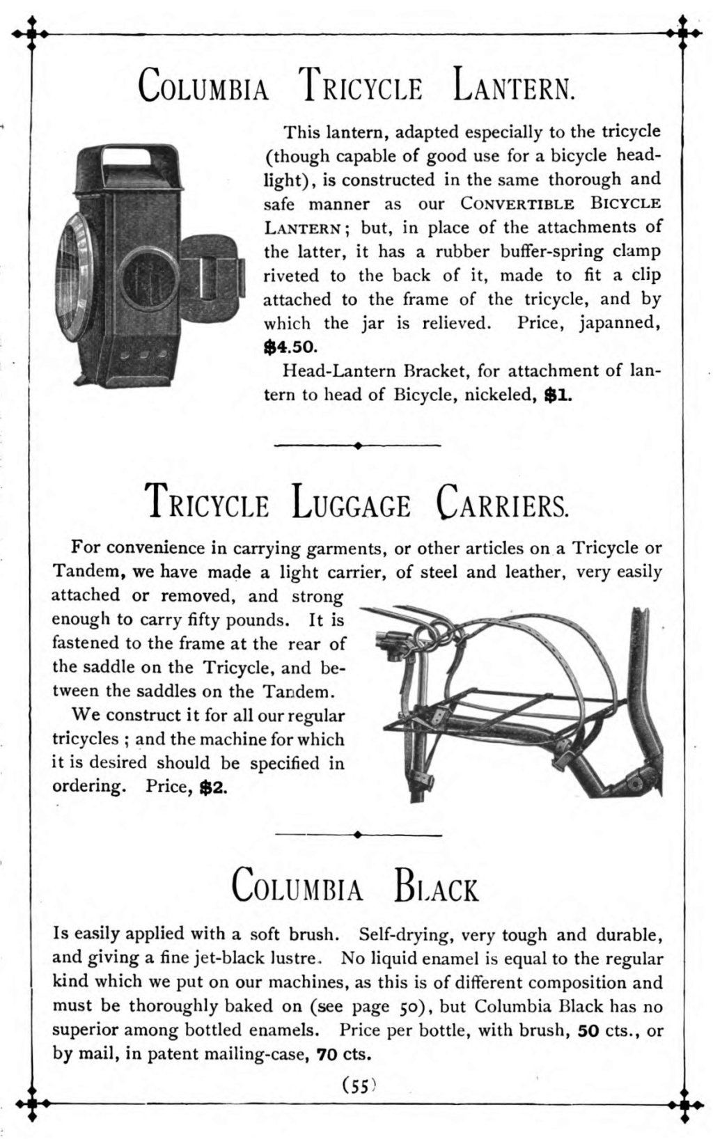 Catalogue Columbia Cycles de 1888 Zae10