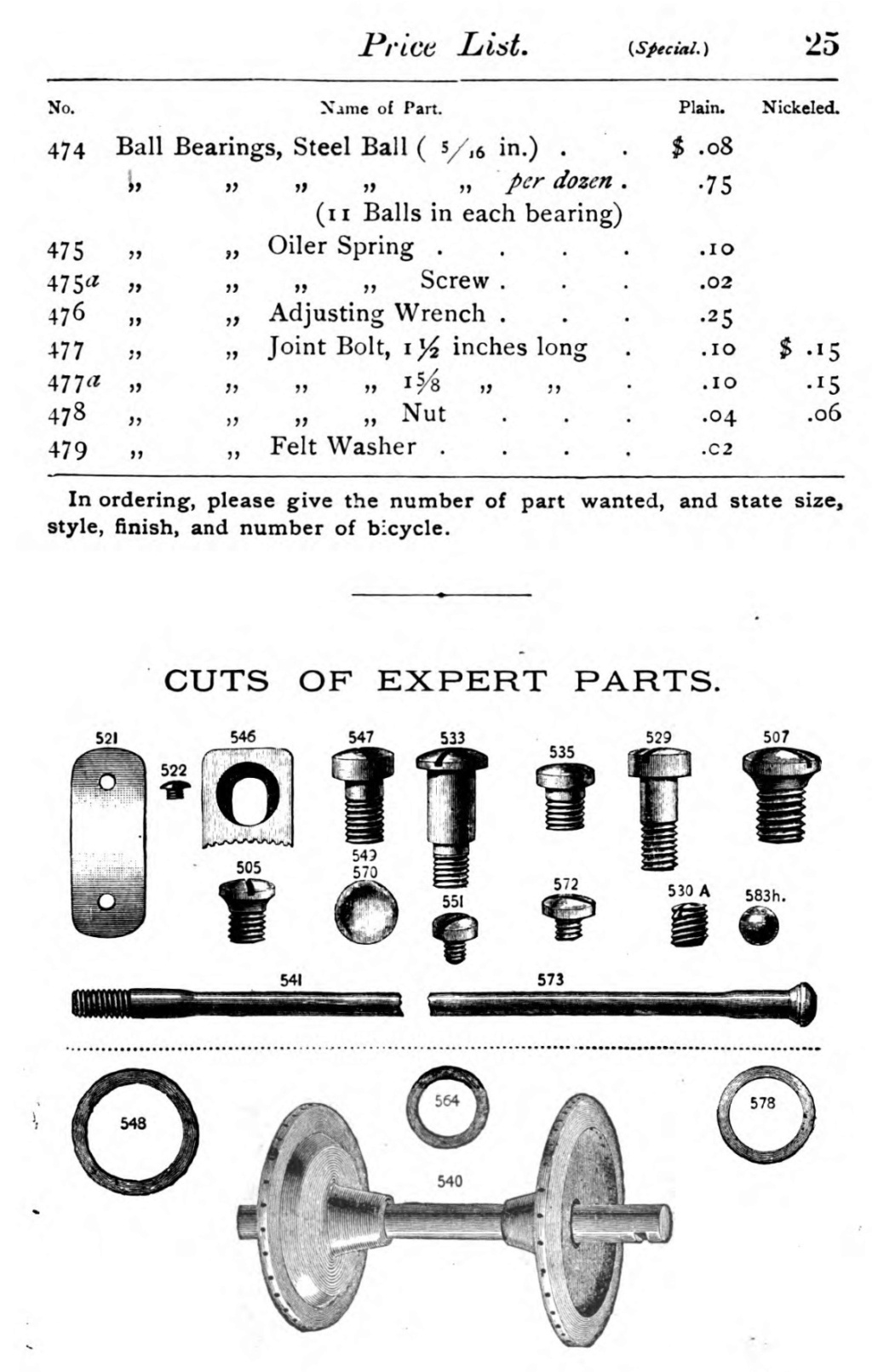 Catalogue Columbia Cycles de 1888 Zg10