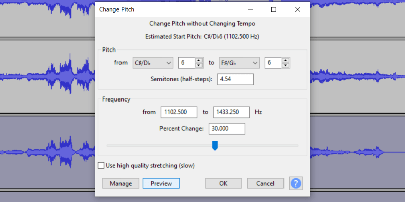 Come modificare il tono della voce in Audacity Muo-cr36