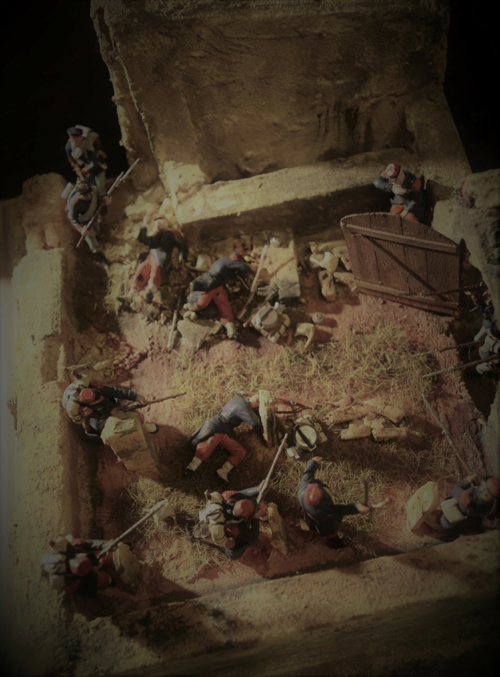 Diorama ""Combat dans le cimetière de Saint Privat"" au 1/35 - Figurines ICM - [ FINI ] - Sp4410