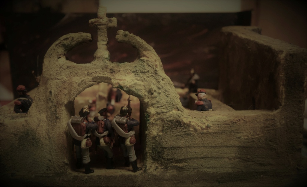 Diorama ""Combat dans le cimetière de Saint Privat"" au 1/35 - Figurines ICM - [ FINI ] - Sp4510